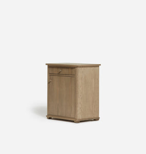 Norton Nightstand Driftwood Oak Left Opening