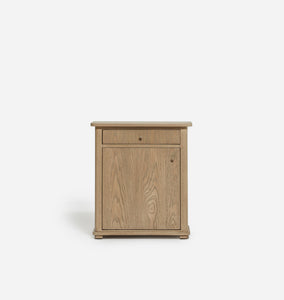 Norton Nightstand Driftwood Oak Right Opening