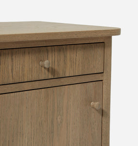 Norton Nightstand Driftwood Oak Right Opening