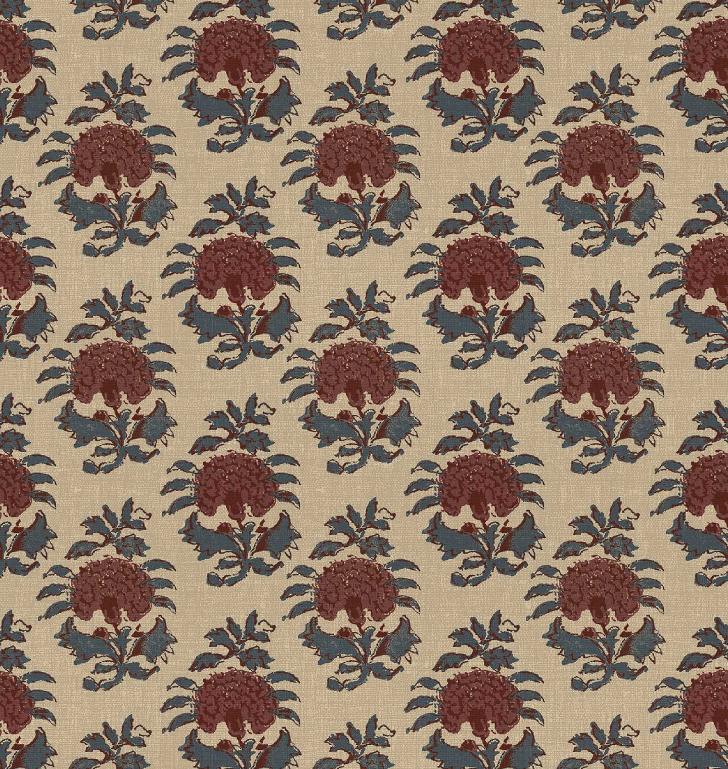 Paisley Wallpaper Marsala