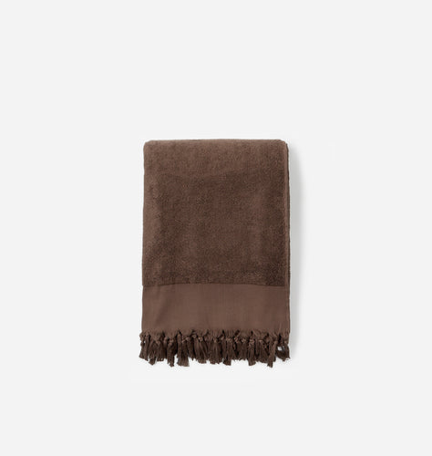 Hand-Loomed Terry Bath Towel Chestnut 