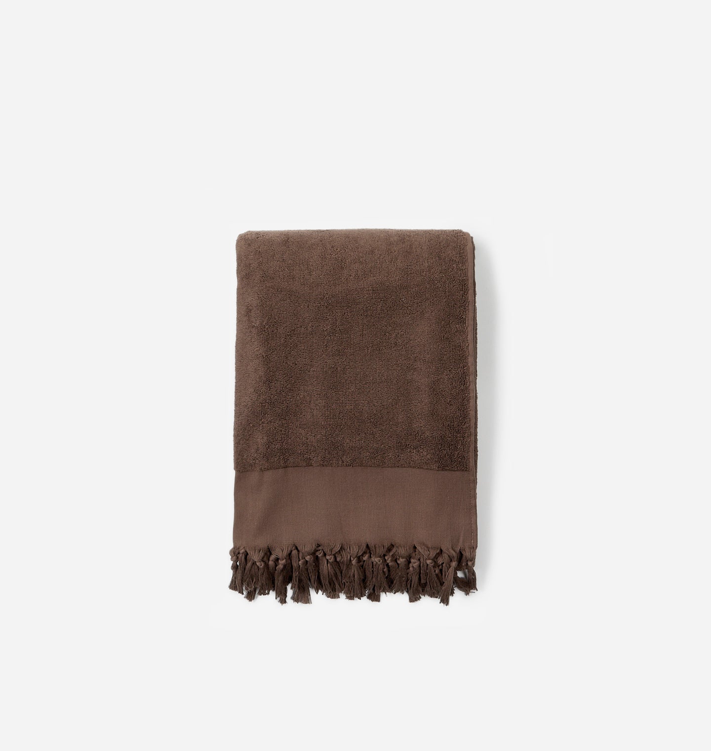 Hand-Loomed Terry Bath Towel Chestnut 
