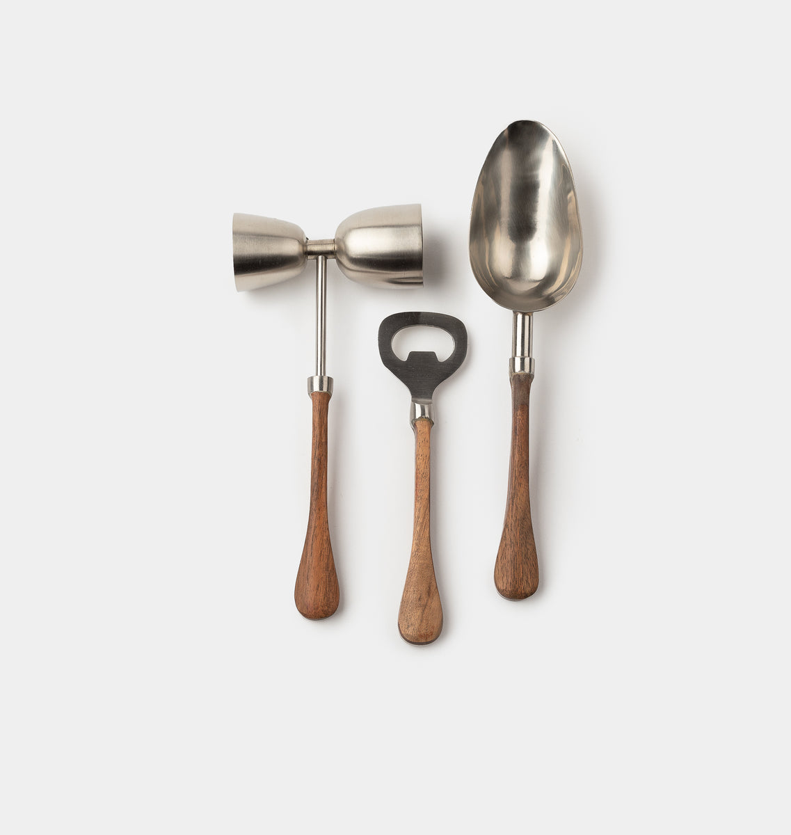 Paros Wood Barware Set