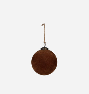 Velvet Holiday Ball Ornament Spice