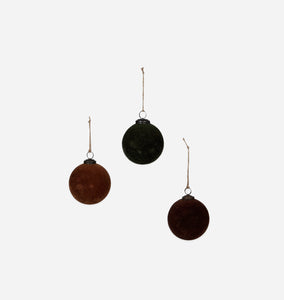 Velvet Holiday Ball Ornament