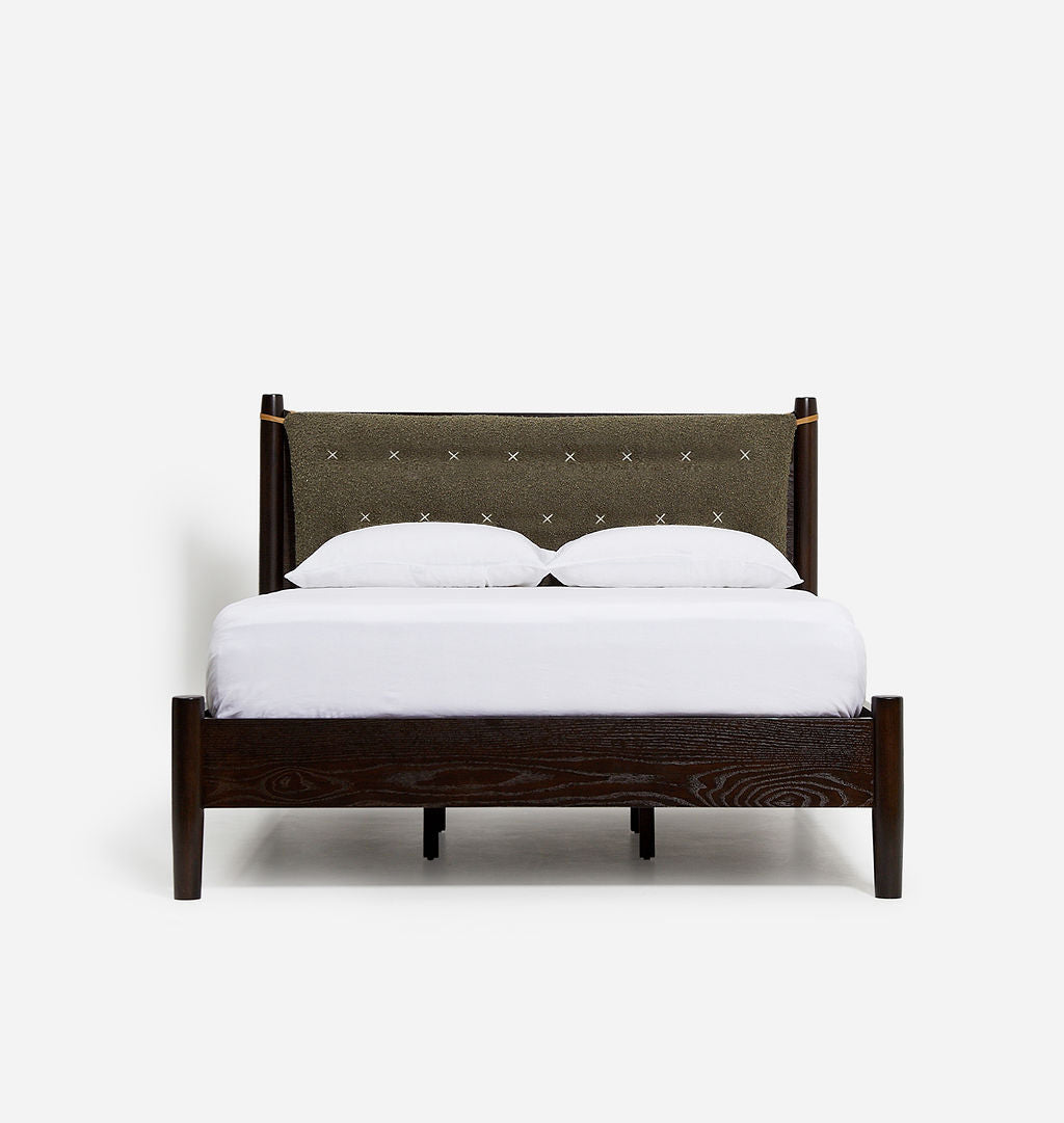 Penny Bed Danish Oak Olive