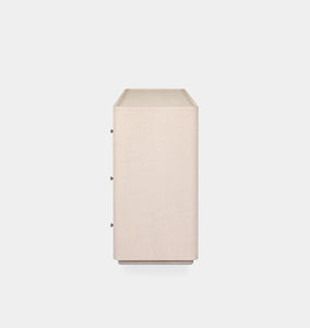 Paula 6 Drawer Dresser Beige Painted Linen