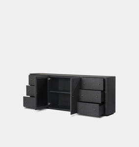Paula Sideboard Black Linen