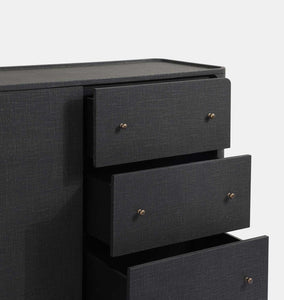 Paula Sideboard Black Linen
