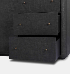 Paula Sideboard Black Linen