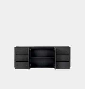 Paula Sideboard Black Linen