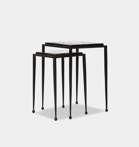 Prescott Cast Glass Nesting Table S/2