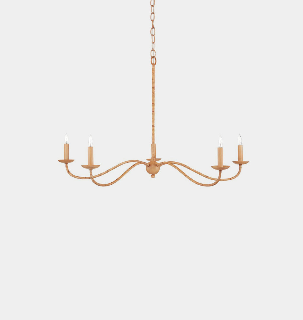 Pulpo Rattan Chandelier by Shoppe Amber Interiors