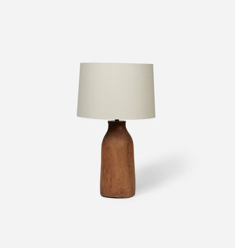 Nigerian Wooden Carafe Lamp V