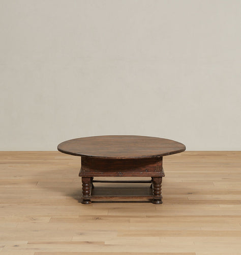 Vintage Round Wooden Coffee Table