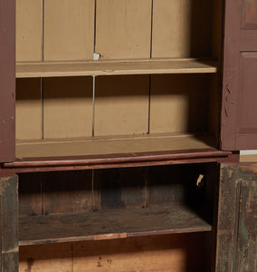 Vintage Red Wooden Cupboard