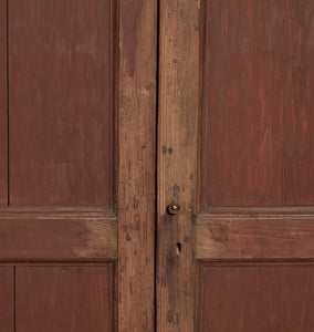 Vintage Red Wooden Cupboard