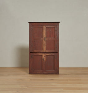 Vintage Red Wooden Cupboard