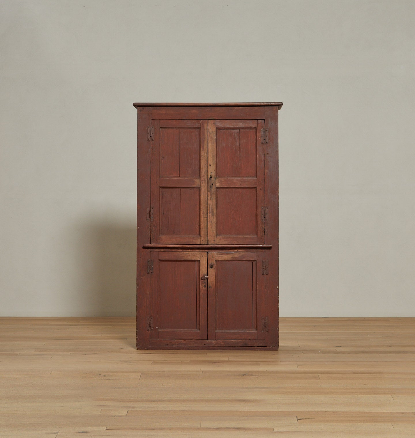 Vintage Red Wooden Cupboard