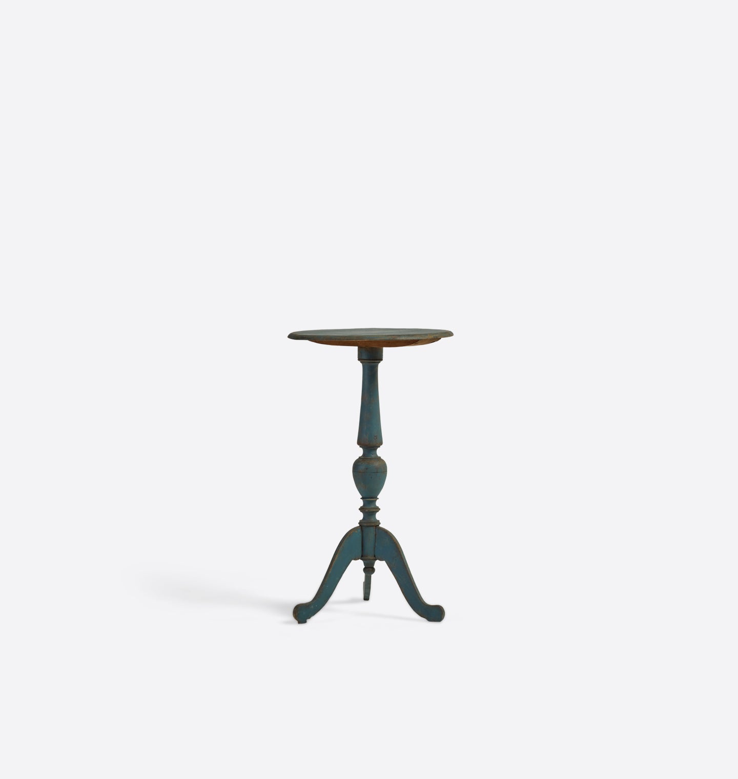 Vintage Swedish Pedestal Side Table