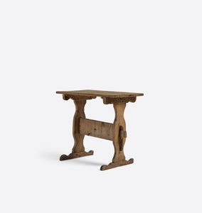 Vintage 1860s Trestle Side Table