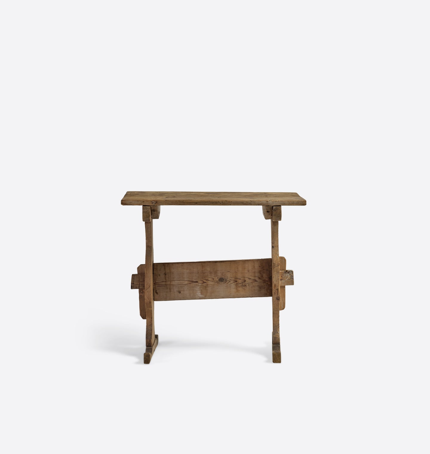 Vintage 1860s Trestle Side Table