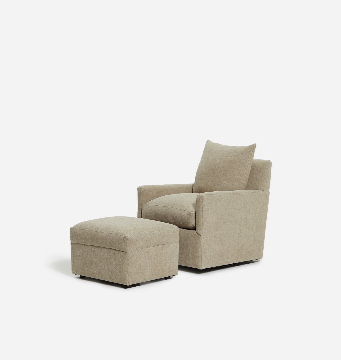 Randi Swivel Glider Chair and Ottoman