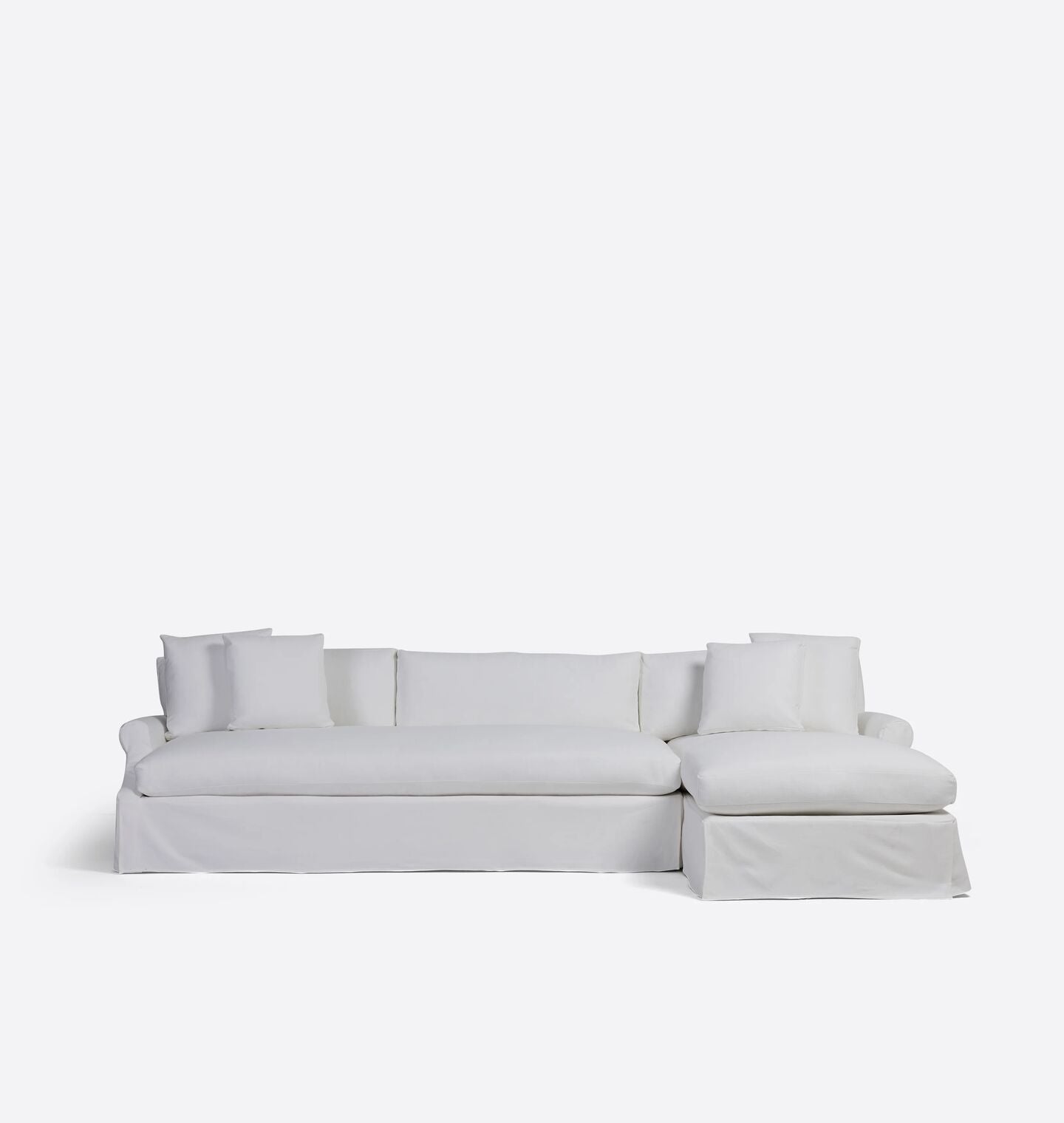 Mony Slipcovered Chaise Sectional