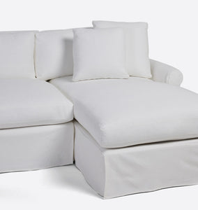 Mony Slipcovered Chaise Sectional