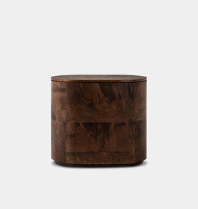 Raisa Nightstand Walnut Burl