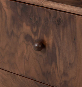 Raisa Nightstand Walnut Burl