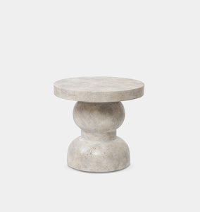 Rivero Outdoor End Table Aged Fog Concrete