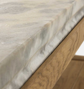 Roberta Coffee Table Sandblasted White Marble