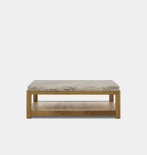 Roberta Coffee Table Sandblasted White Marble
