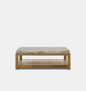 Roberta Coffee Table Sandblasted White Marble