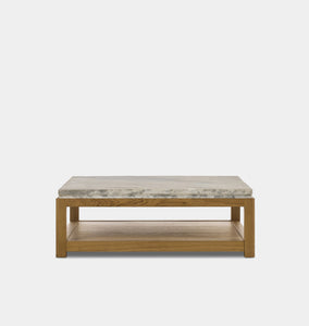 Roberta Coffee Table Sandblasted White Marble