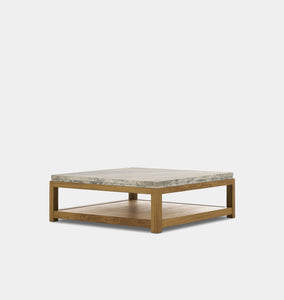 Roberta Coffee Table Sandblasted White Marble