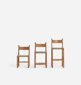 Martin Oak Stool and Chair