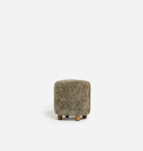 Tocho Footed Stool Cafe Shearling