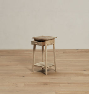 Vintage Bleached Oak Side Table