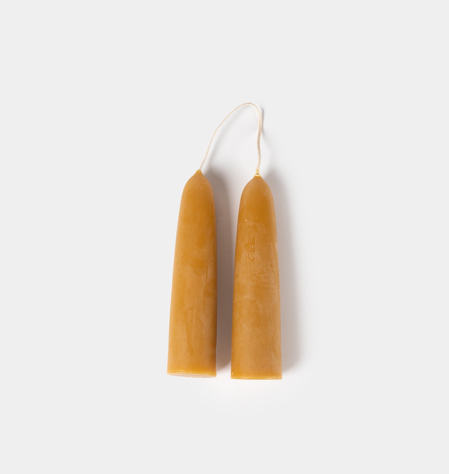 Organic Beeswax Stubbies Candlestick S/2 - Thumbnail 2