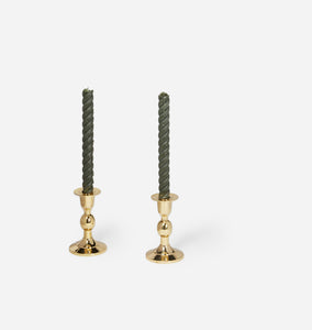 Rina Brass Taper Candlestick Holder