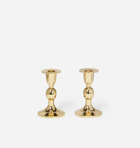 Rina Brass Taper Candlestick Holder