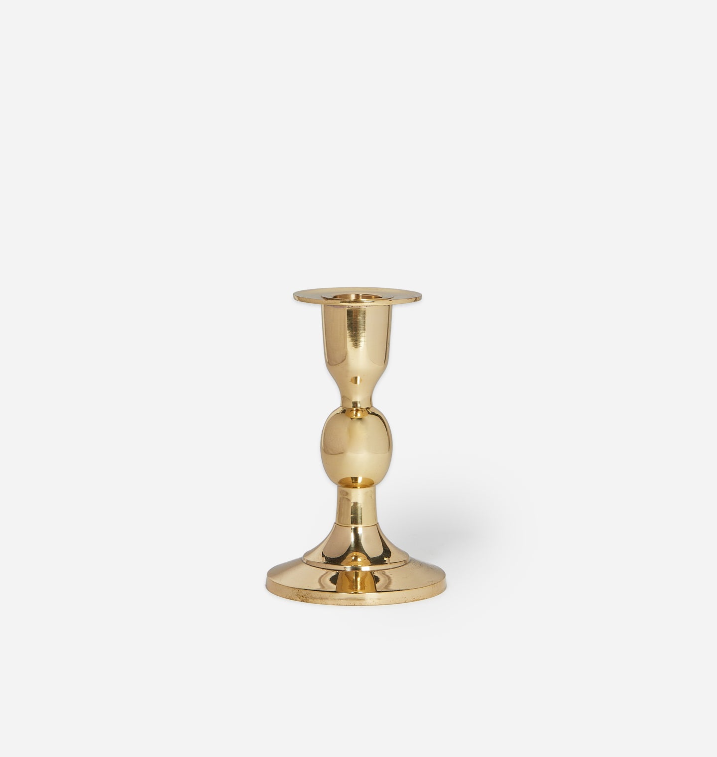 Rina Brass Taper Candlestick Holder