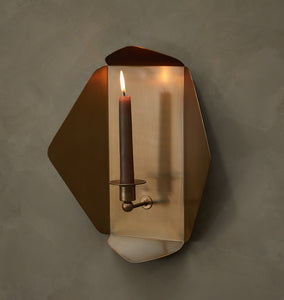 Brass Wall Candle Holder