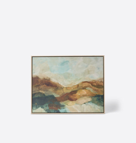 Neutral Serene Landscape Framed Print