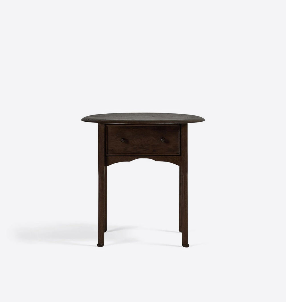 Violet End Table Aged Toasted Oak 