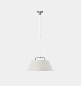 Serrato 20" Hanging Shade Pendant Polished Nickel