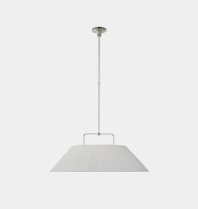 Serrato 33" Hanging Shade Polished Nickel