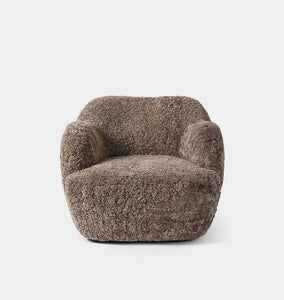 Shia Swivel Chair Sepia Shearling